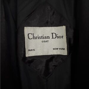 Vintage Dior Women’s Satin Black Trench